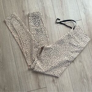 White Fox Botique x Sarah’s Day Beige and Black Polka Dot Leggings